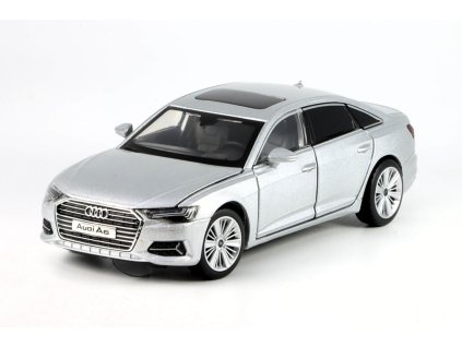 Audi A6 stříbrná 1:32 - Tayumo  Audi A6 - kovový model
