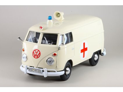 Volkswagen T1 Sanitka 1:24 - MotorMax  VW T1 - kovový model