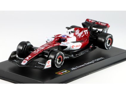 Alfa Romeo F1 C42 Orlen Racing #77 2022 1:43 s figurkou řidiče - Bburago  Alfa Romeo - kovový model