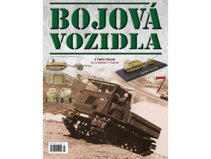 07 - Steyr RSO/01 + PaK 40 - Časopis Bojová vozidla - bez modelu  Časopis o vojenské technice Steyr RSO/01 + PaK 40 bez modelu