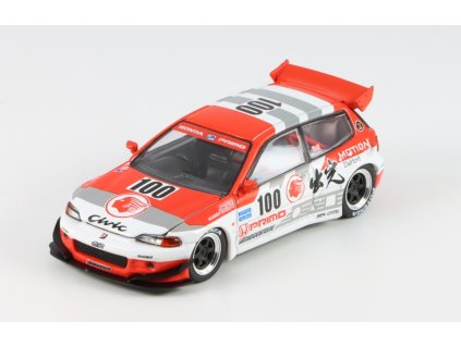 Honda Civic EG67 V1.5 #100 1993 1:64 - POP RACE  Honda Civic - kovový model