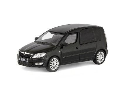 Škoda Roomster FL Praktik 2010 Černá Magic Metalíza 1:43 - Abrex  Škoda Roomster FL Praktik (2010) - Černá Magic - kovový model auta