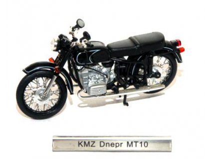 Dnepr MT 10 1:24 - East European Motorbikes časopis s modelem  KMZ Dnepr MT10 - kovový model motorky