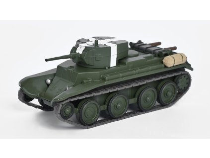 BT-7 1:72 - Ruské tanky časopis s modelem #74  BT 7 - kovový model tanku