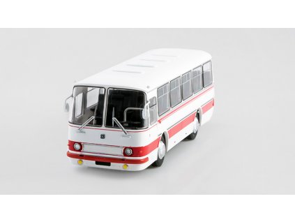 LAZ-697N Tourist 1:43 - MODIMIO Naše autobusy časopis s modelem #50  LAZ 697 N Tourist - kovový model autobusa