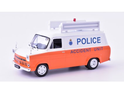 Ford Transit MK I Policejní auto 1:43 DeAgostini časopis s modelem  Ford Transit MK 1 Accident Unit - Policejní auta