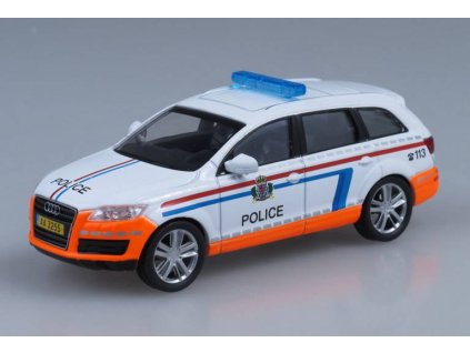 Audi Q7 Policejní auto 1:43 časopis s modelem  Audi Q7 - Policejní auto
