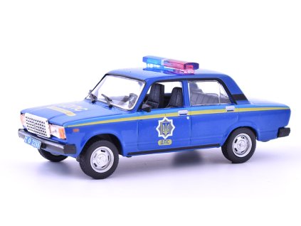 VAZ-2107 LADA 1500 1:43 - Policejní auta časopis s modelem #29  VAZ 2107 LADA-1500 Žiguli - Policejní auta