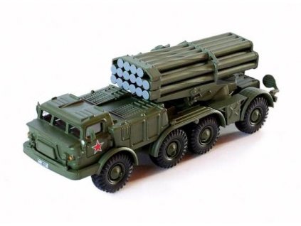 BM-27 "Uragan" - Světová bojová vozidla časopis s modelem #02  BM 27 Uragan - kovový model tanku