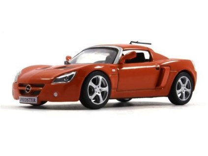 Opel Speedster 1:43 - Superauta DeAgostini časopis s modelem #67  Opel Speedster - kovový model auta z časopisu Superkary - Superauta