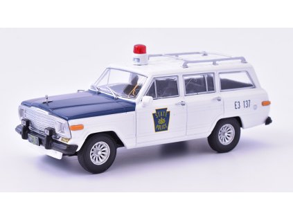 Jeep Wagoneer Policejní auto 1:43 - DeAgostini časopis s modelem  Jeep Wagoneer - kovový model