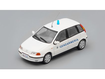 Fiat Punto SX Gendarmeria 1:43 - Policejní auta světa časopis s modelem #40  Fiat Punto SX Police San Marino - kovový model auta