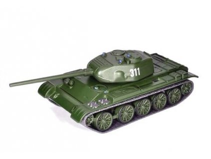 T-44 tank 1:72 - Světová bojová vozidla časopis AutoModels s modelem #18  T-44 - kovový model tanku