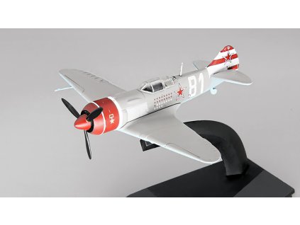 La-7 1:100 - DeAgostini časopis s modelem #7 Legendární letadla  La 7 - kovový model letadla