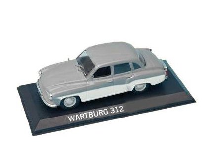 Wartburg 312 1:43 časopis AutoModels s modelem  Wartburg 312 - kovový model auta