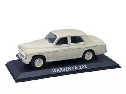 09 - Časopis s modelem- Warszawa 203 - Zlatá kolekce aut PRL-u  09 - Časopis s modelem Warszawa 203 - kovový model auta