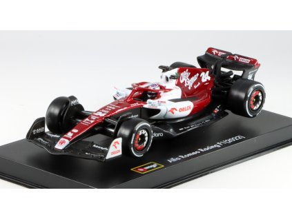 Alfa Romeo F1 C42 Orlen Racing #24 2022 1:43 s figurkou řidiče - Bburago  Alfa Romeo - kovový model