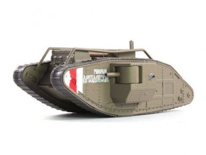 100 - Mark V - Ruské tanky  Mark V - kovový model tanku