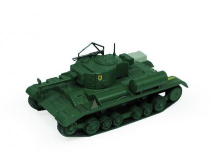 110 - Časopis s modelem - MkIII Valentine - Ruské tanky  Časopis s modelem MkIII Valentine - kovový model tanku