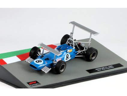 Matra Simca MS10 F1 #8 Jeam Pierre Beltoise 1969 1:43 - časopis s modelem  Matra Simca - kovový model