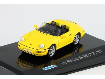 Porsche 964 Speedster 1993 žlutá 1:43 - časopis s modelem  Porsche 964 - 1:43 kovový model