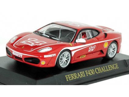 Časopis s modelem Ferrari F430 Challenge - z časopisu Ferrari Collection  Ferrari F430 Challenge - kovový model auta