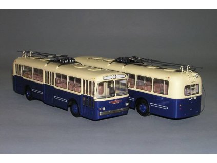 ZiU 5E 1967 trolejbus 1:43 - Bazarové zboží (výprodej soukromé sbírky)  ZiU 5E 1967 - kovový model