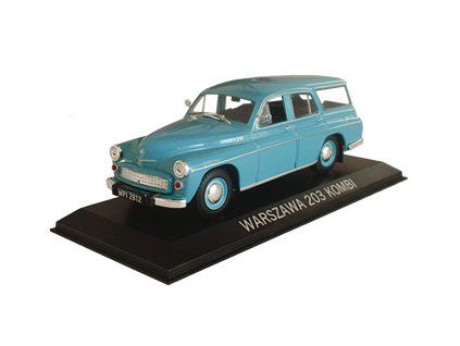 Warszawa 203 Kombi 1:43 - DeAgostini časopis s modelem  Warszawa 203 Kombi - kovový model auta