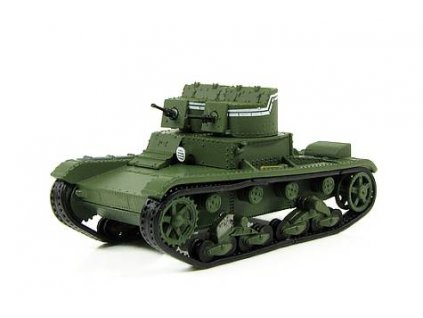05 - Časopis s modelem - T-26 kulometný 1932 - Tanky světa Kolekce  T-26 1932 - kovový model tanku
