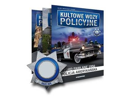 08 - Honda NSX - Časopis Kultowe wozy policyjne  Časopis o policejních autech v polštině bez modelu