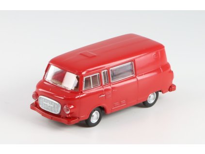 Barkas B1000 Dodávka červená  1962 1:87 - Brekina  Barkas B1000 Dodávka