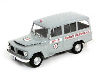 Willys Rural Radio Patrulha 1:43 - Policejní auta světa #60 časopis s modelem  Willys Rural Policie Brazílie - kovový model auta