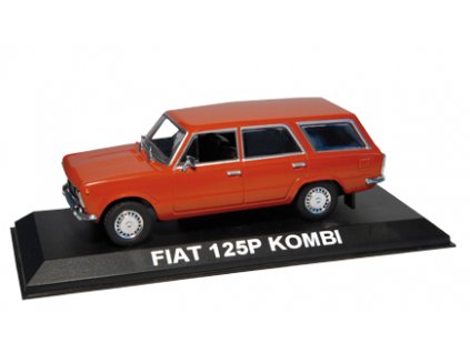 23 - Časopis s modelem - Fiat 125p Kombi - Zlatá kolekce aut PRL-u  Časopis s modelem Fiat 125p Kombi - kovový model auta