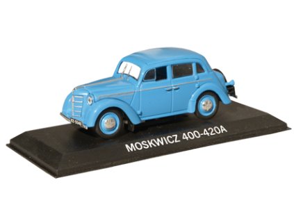 Moskvič 400-420A 1:43 - Zlatá kolekce aut PRL-u časopis s modelem #31  Moskvič 400-420A - kovový model auta