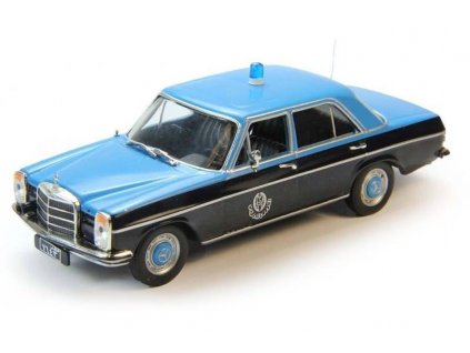 70 - Časopis s modelem - Mercedes-Benz W114 - Policejní auta světa  Časopis s modelem Mercedes-Benz W114 - kovový model auta