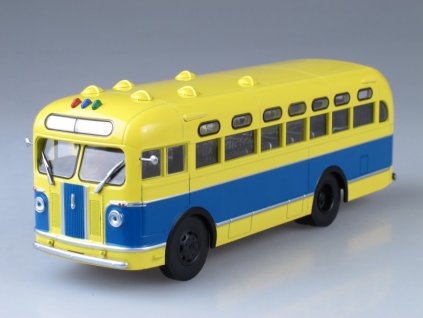 ZIS-155 Autobus žlutá / modrá  - 1:43 Avtoistoria  ZIS 155 - kovový model auta