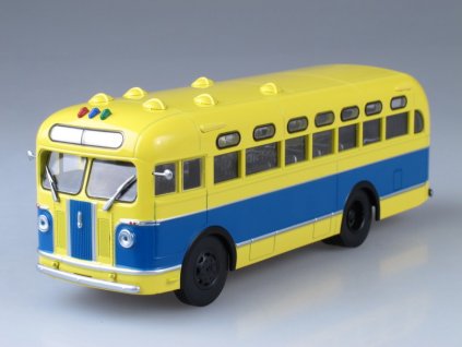 ZIS-155 Autobus žlutá / modrá  - 1:43 Avtoistoria  ZIS 155 - kovový model auta