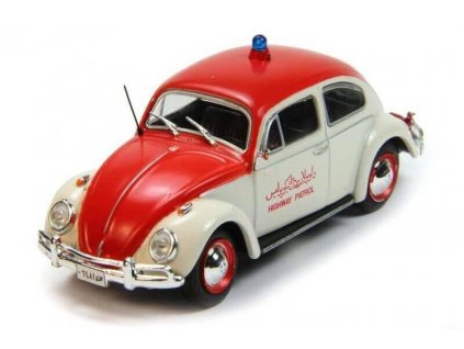 80 - Volkswagen Beetle - Policejní auta světa  Volkswagen Beetle - kovový model auta