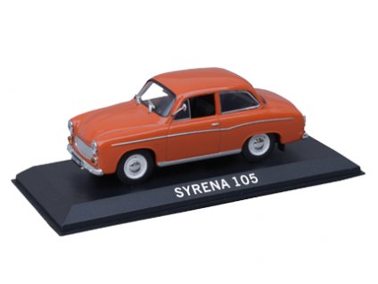 44 - Časopis s modelem - Syrena 105 - Zlatá kolekce aut PRL-u  Syrena 105 - kovový model auta