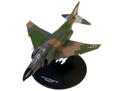 02 - Časopis s modelm McDonnel Douglas F-4D Phantom II - Bojové tryskové letadla  McDonnel Douglas F-4D Phantom II - kovový model letadla