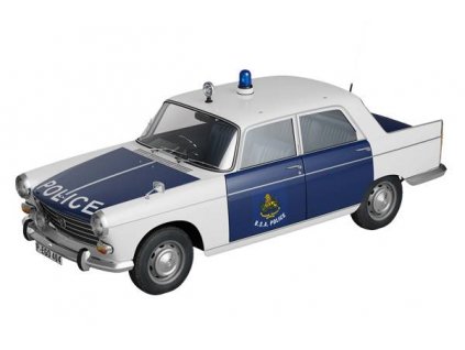 Peugeot 404 1:43 - Kultowe wozy policyjne časopis s modelem #46  Peugeot 404 - kovový model auta