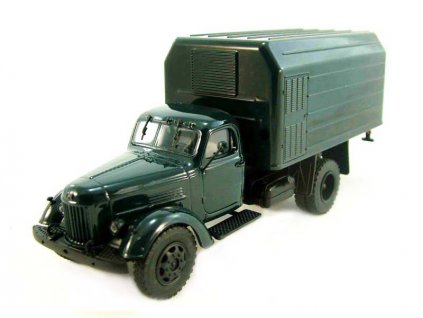 Časopis s modelem LuMZ-890B (ZIL-164) - Avtoistoria - nákladní auto  LuMZ-890B (ZIL-164) - kovový model auta