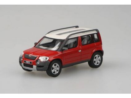 Škoda Yeti Concept Car - červená 1:43 - Abrex  Škoda Yeti Concept Car - kovový model auta