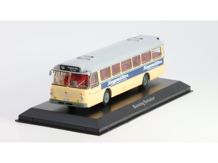 Bussing Senator autobus 1966 1:72 - Atlas časopis s modelem  Bussing Senator - kovový model