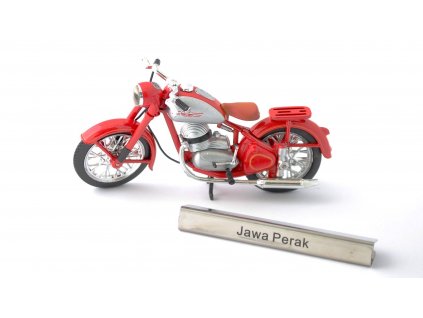 Jawa Pérák v měřítku 1:24 - časopis s modelem - East European Motorbikes  Jawa Pérák - kovový model motorky