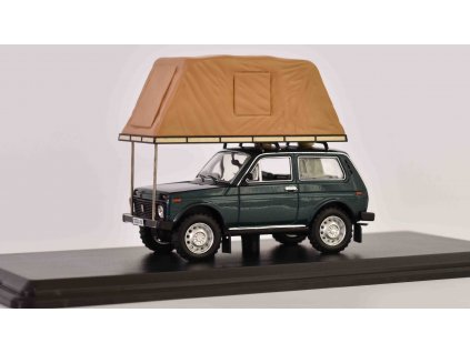 LADA NIVA VAZ-2121 + Dachzelt 1981 1:43 - IST models  Lada Niva VAZ 2121 + Dachzelt - kovový model auta