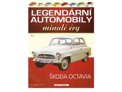 11 -Škoda Octavia - Časopis  Legendární automobily minulé éry - bez modelu  Časopis o autech 11 -Škoda Octavia  - bez modelu