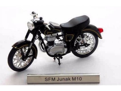 SFM Junak M10 časopis s modelem - East European Motorbikes  SFM Junak M 10 - kovový model motorky
