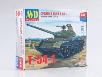 Tank T-54-1 1:43 - AVD  Tank T 54 - stavebnice AVD