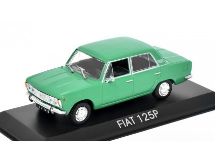 Fiat 125P 1:43 - Legendární automobily minulé éry časopis s modelem #19  Fiat 125 P - kovový model auta